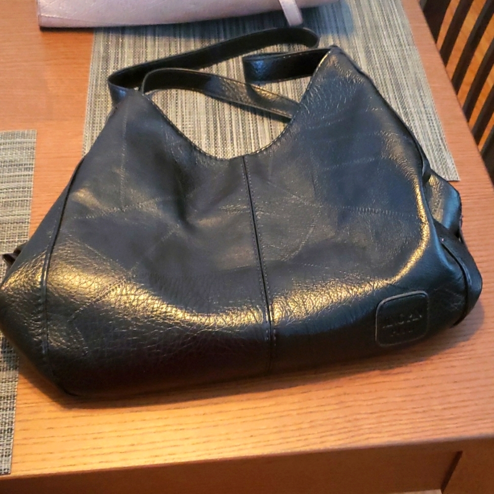 Black Leather Hobo Bag